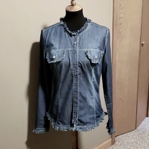 Claire denim chambray shirt